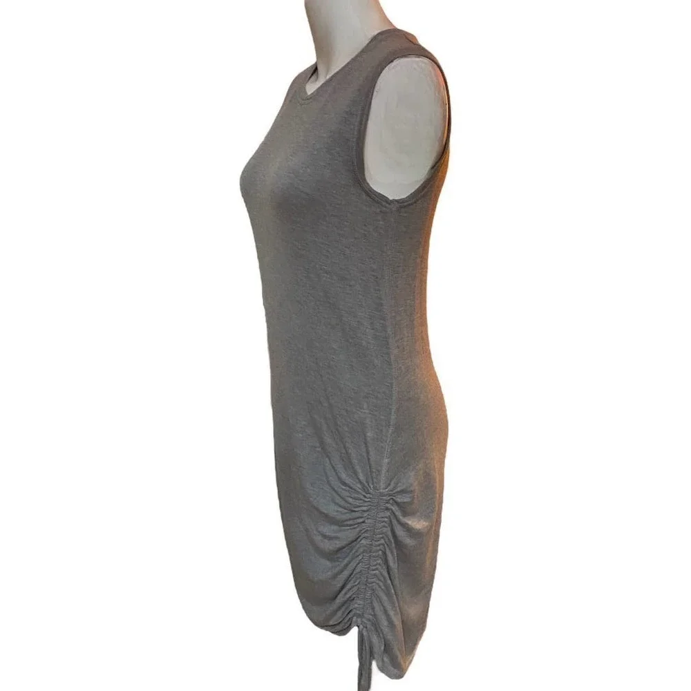 Zella Dress Small Heather Grey Sleeveless Bodycon Soft Mini Lounge Size S - Picture 3 of 8